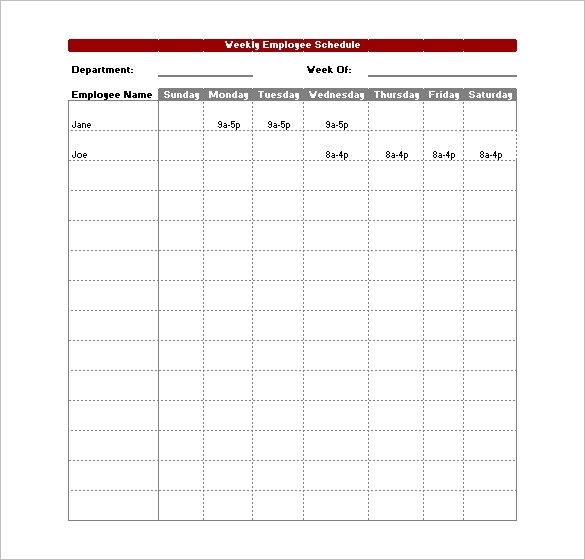 Blank Work Schedule | Charlotte Clergy Coalition For Blank Monthly Work Schedule Template