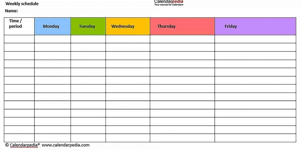 Blank Workout Schedule Template - Culturopedia within Blank Workout Schedule Template