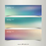 Blurry Banner Templates Vector | Free Download regarding Free Website Banner Templates Download