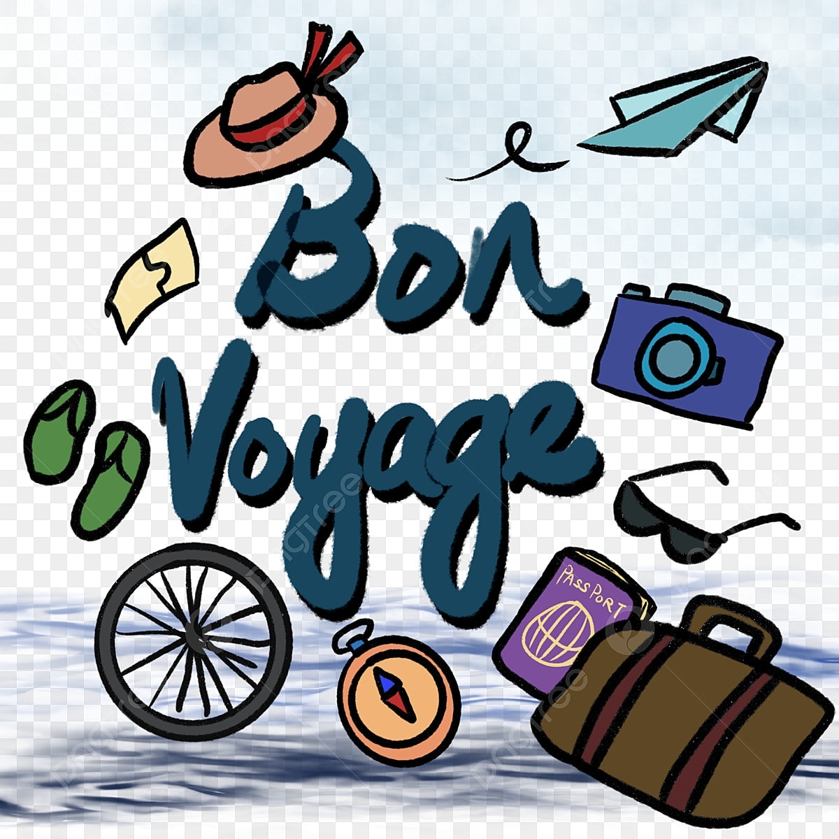 Bon Voyage Card Template Inside Bon Voyage Card Template