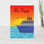 Bon Voyage Card | Zazzle regarding Bon Voyage Card Template