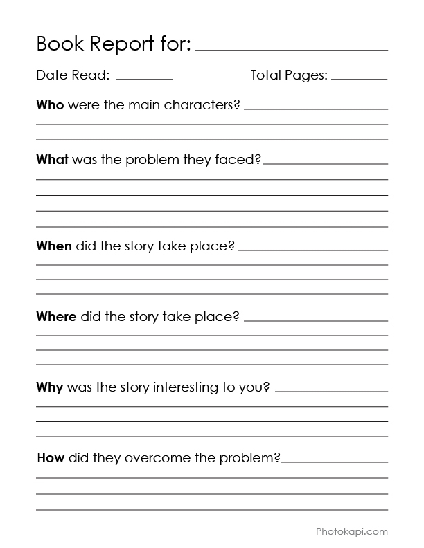 Book Report Chart – Photokapi With Regard To Story Report Template