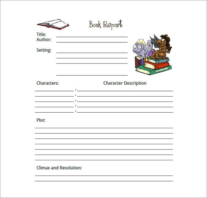 Book Report Template – 13+ Free Word, Pdf Documents Download | Free For Story Report Template