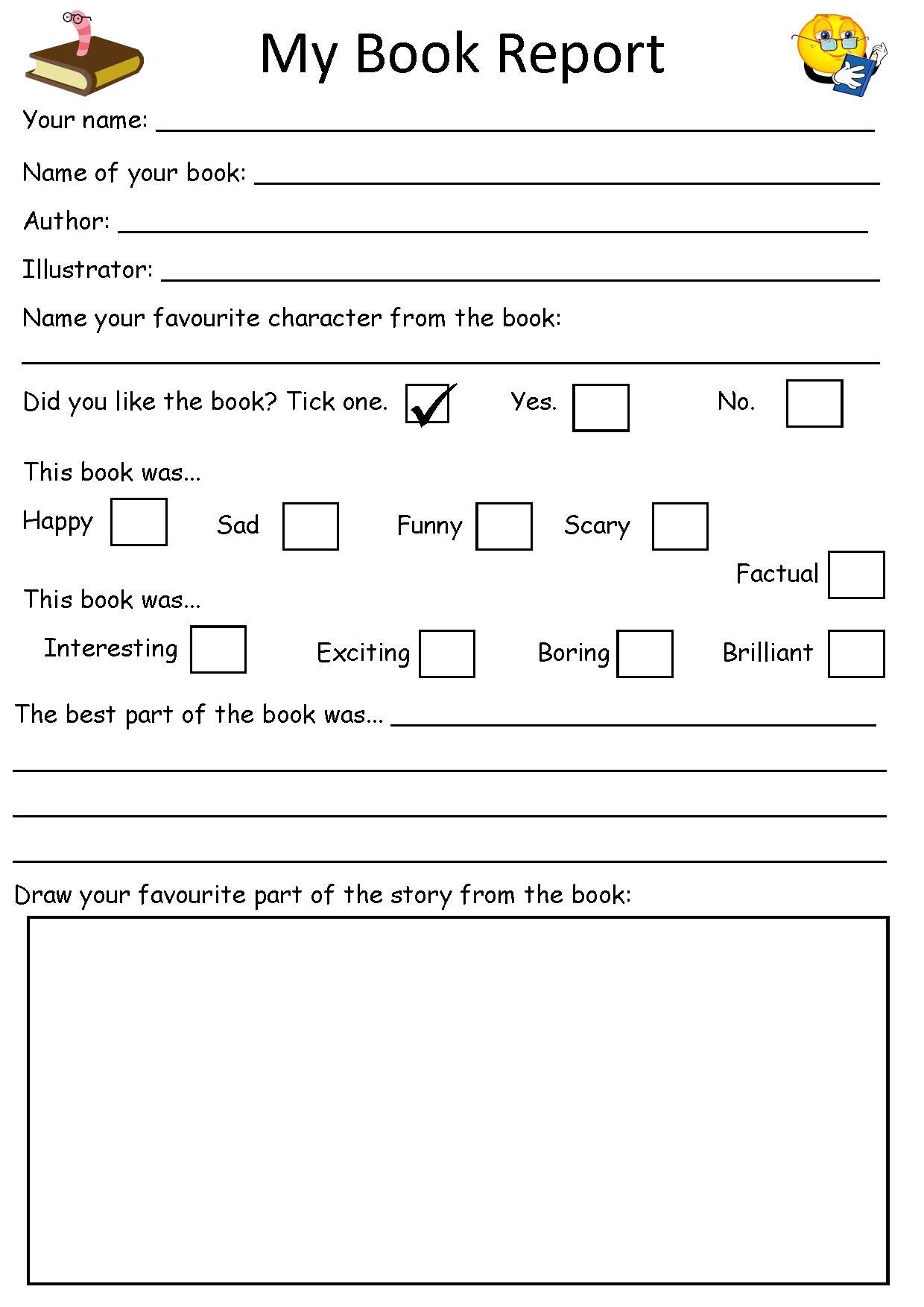 Book Report Template 2Nd Grade Within Second Grade Book Report Template