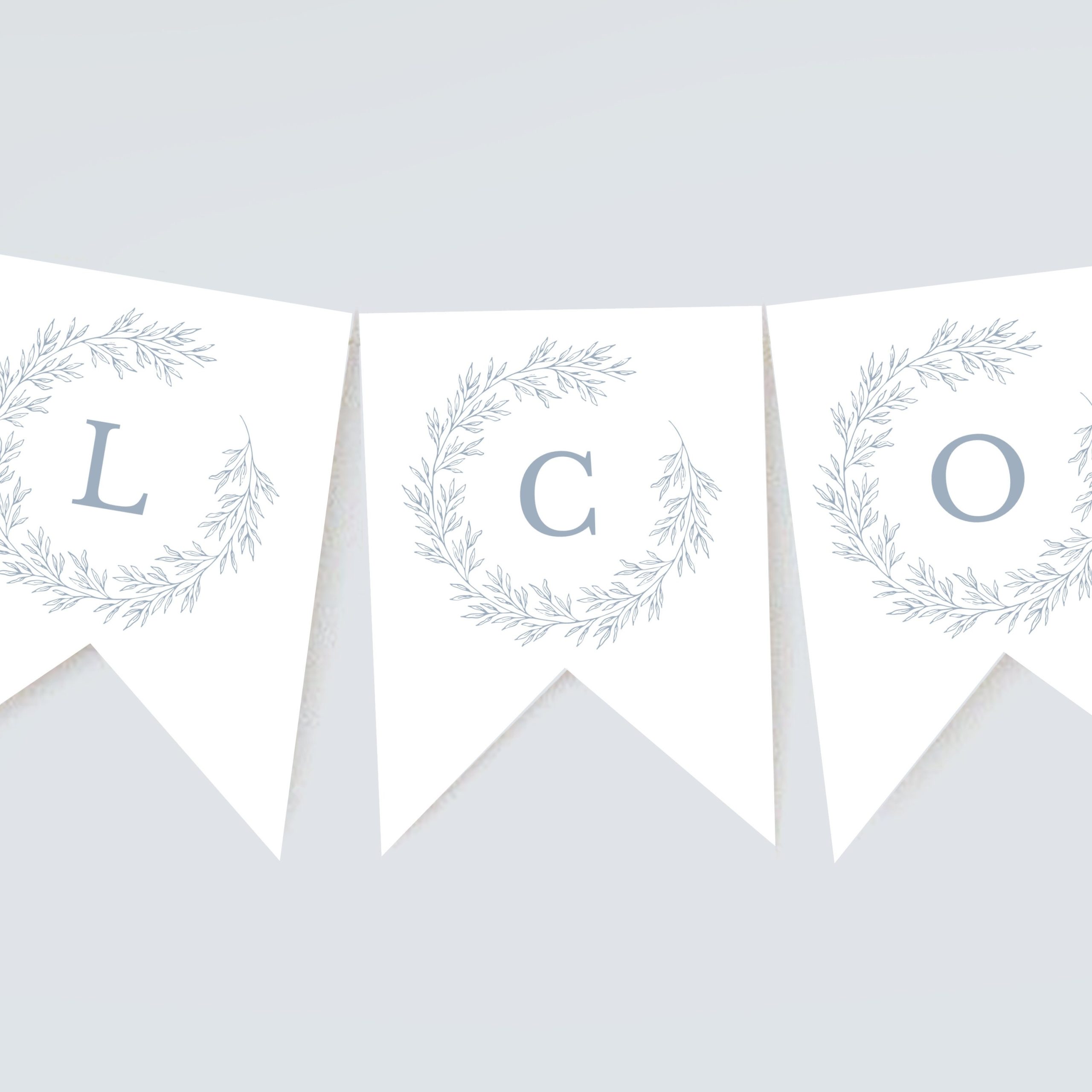 Boy Baby Shower Banner Template, Welcome Banner Shower Decor, Minimal Inside Baby Shower Banner Template
