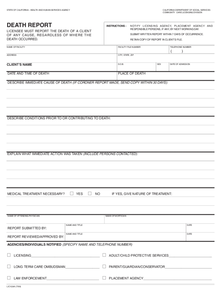 Breanna: Death Report Form 2 Pdf Within Blank Autopsy Report Template