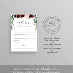 Bridal Shower Advice Card Template, Wedding Advice For The Bride And For Marriage Advice Cards Templates