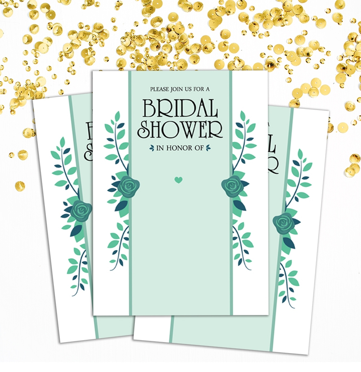 Bridal Shower Invitation Card 28Pcs Write Blank Invites Party Supplies Within Blank Bridal Shower Invitations Templates