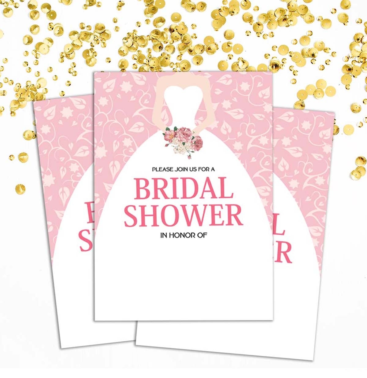 Bridal Shower Invitation Card 28Pcs Write Blank Invites Party Supplies Within Blank Bridal Shower Invitations Templates