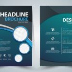 Brochure Template Design With Green Elegant Style Vectors Graphic Art Intended For Brochure Templates Adobe Illustrator