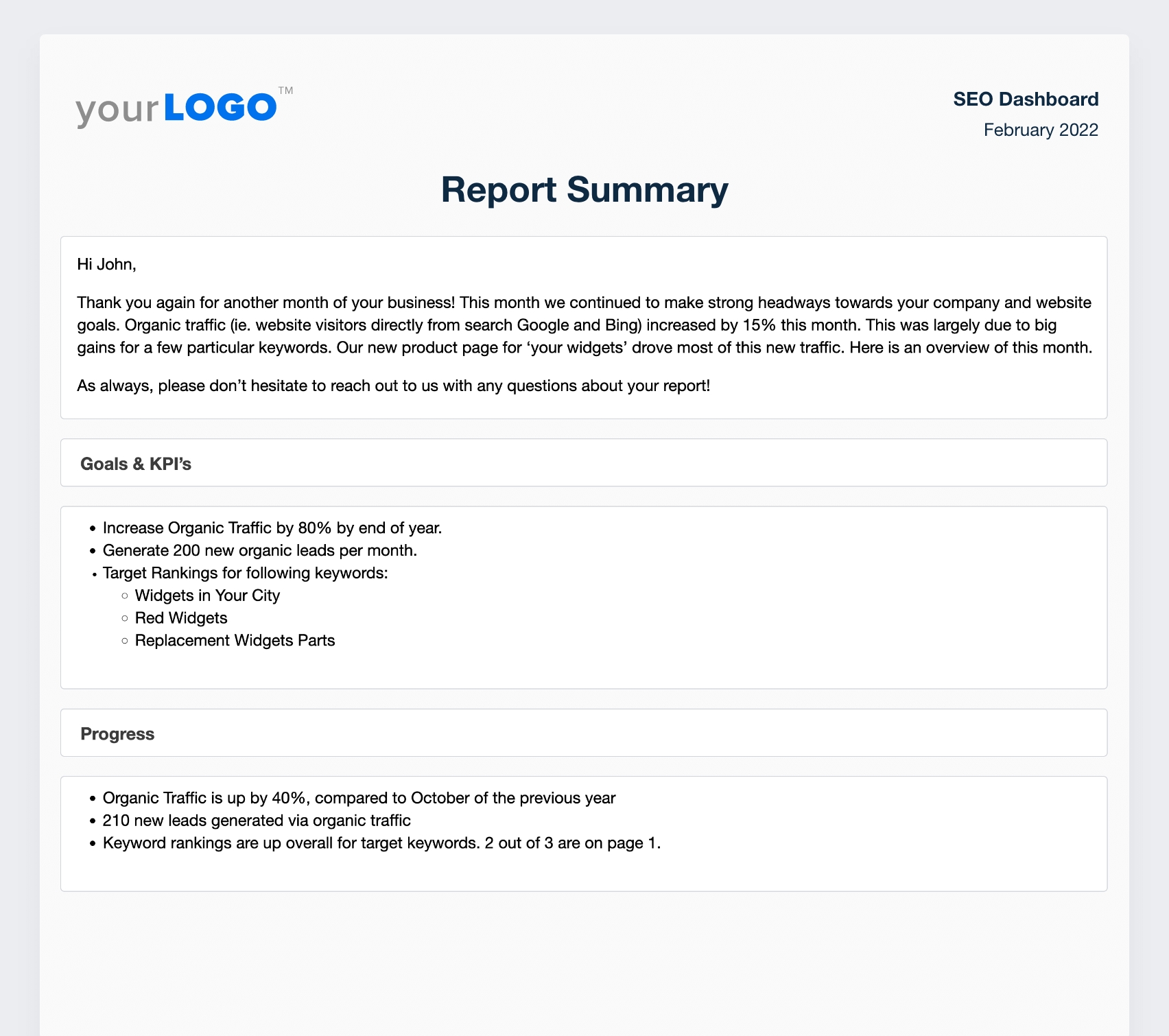 Building An Seo Report? Use Our 7 Section Template - Agencyanalytics inside Section 7 Report Template
