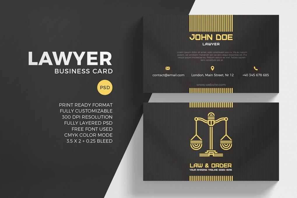 Business Card Design Free Lawyer – Professional Foil Stamped Lawyer Within Lawyer Business Cards Templates