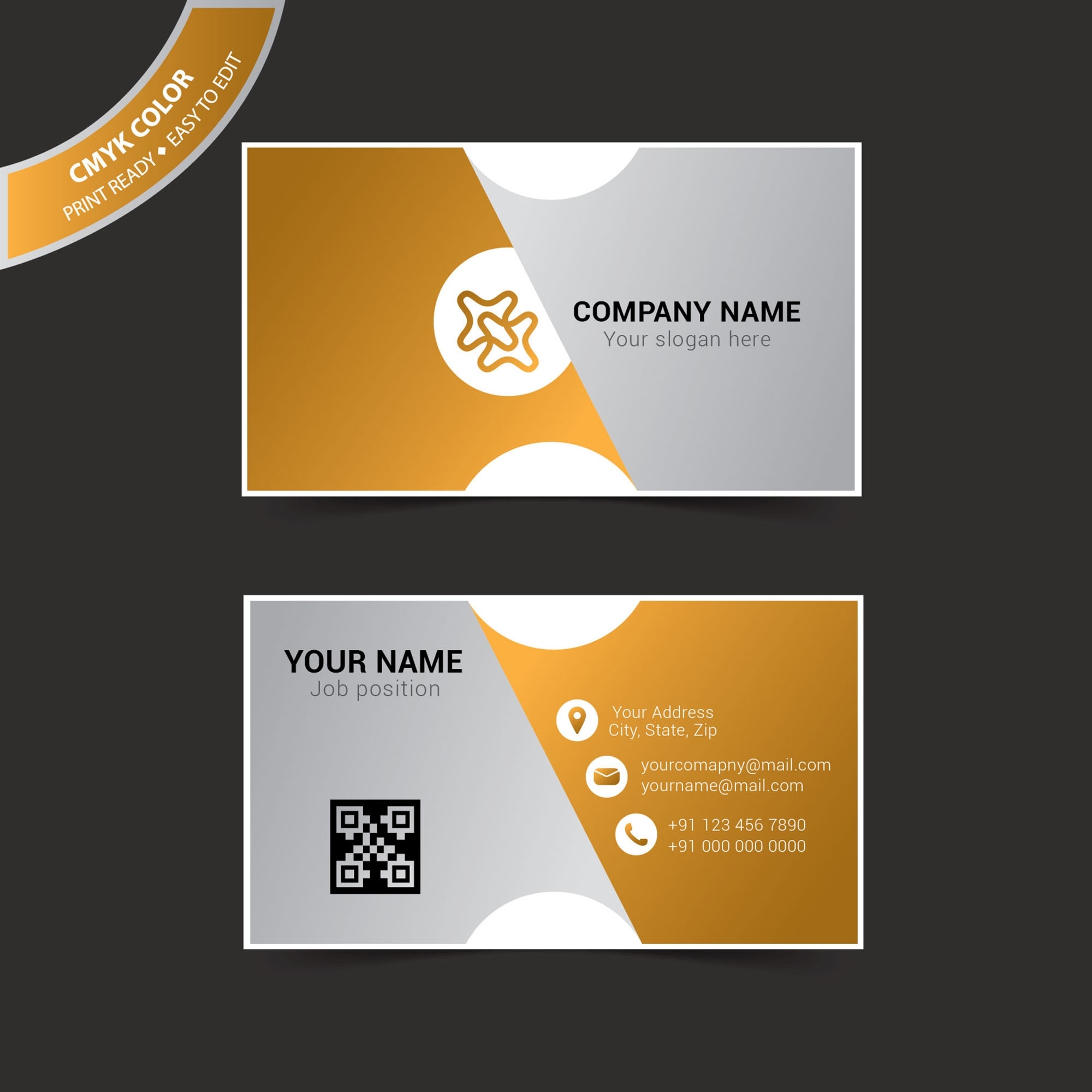 Business Card Template Illustrator - Free Vector - Wisxi For Web Design Business Cards Templates