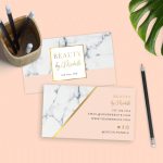 Business Card Template – Marble & Gold – Editable And Printable Within Free Editable Printable Business Card Templates