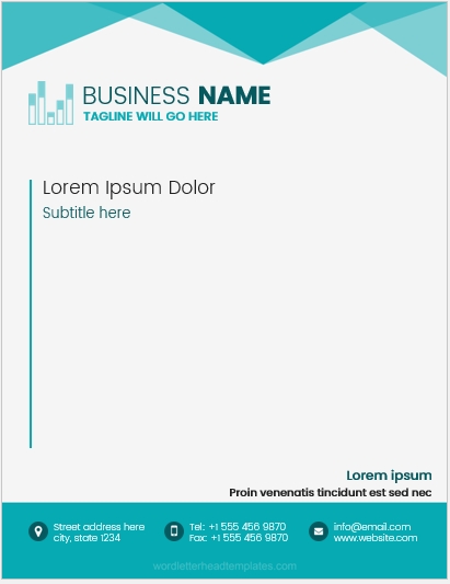 Business Header Template Word For Your Needs Pertaining To Header Templates For Word