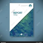 Business Report Cover Template On Vector & Photo | Bigstock In Cover Page For Report Template