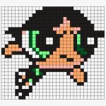 Buttercup Perler Bead Pattern / Bead Sprite – Pixelated Art In Graphing Pertaining To Blank Perler Bead Template