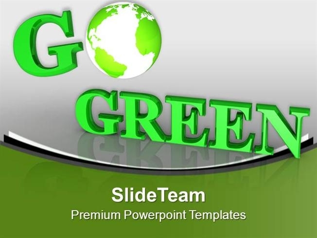 By Going Green We Can Save Planet Powerpoint Templates Ppt Themes In Save Powerpoint Template As Theme