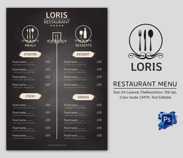 Cafe Menu Template - 40+ Free Word, Pdf, Psd, Eps, Indesign Format Pertaining To Free Cafe Menu Templates For Word
