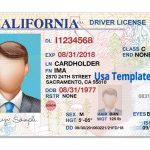 California Drivers License Template | California | Drivers License throughout Blank Drivers License Template