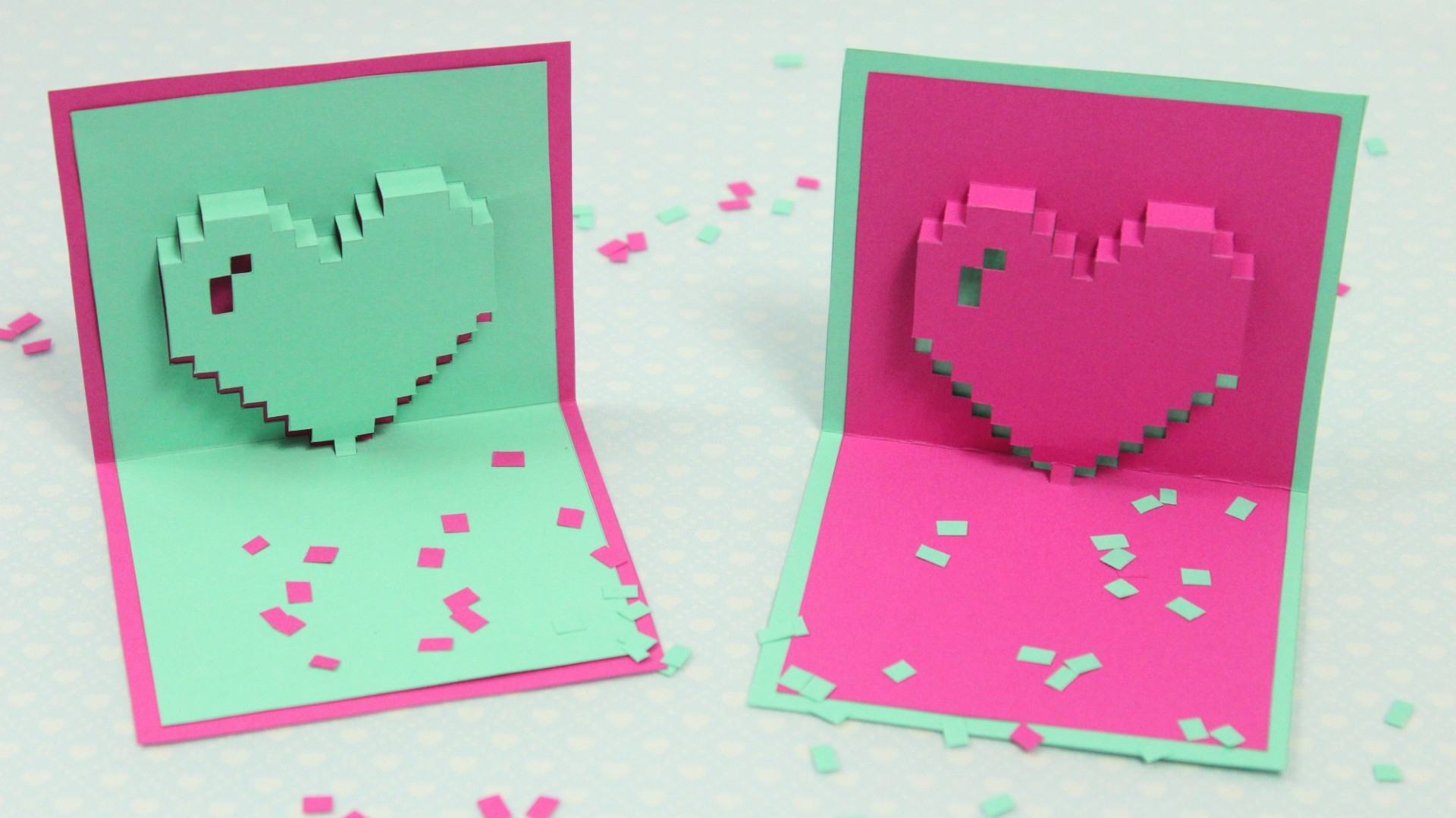 Campbellslifelongblog: Basteln Mit Papier Pop Up Karte Basteln Regarding Pixel Heart Pop Up Card Template