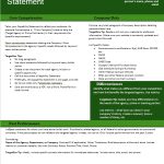 Capability Statement Editable Template - Green Targetgov with Capability Statement Template Word