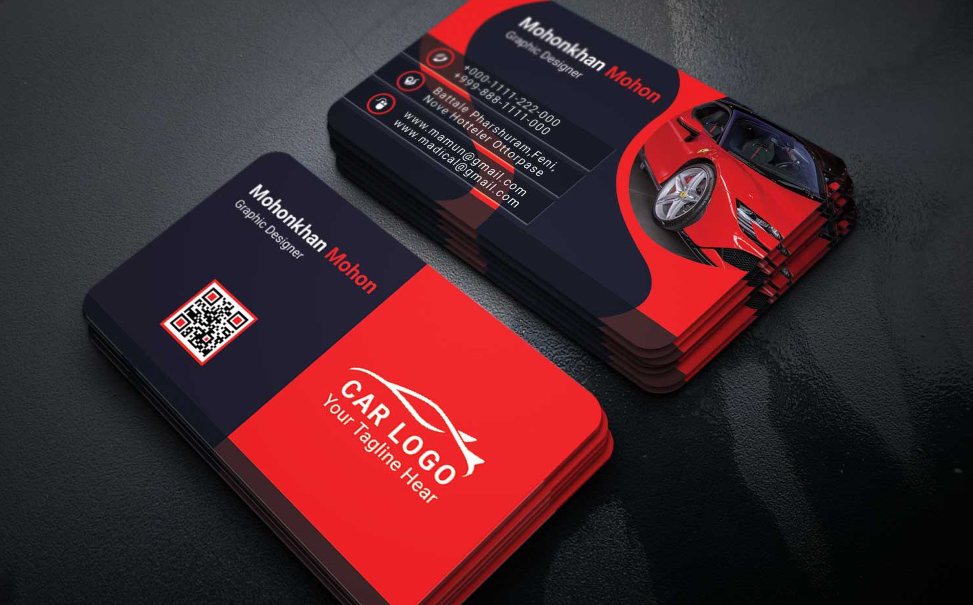 Car Business Card Corporate Identity Template Intended For Automotive Business Card Templates