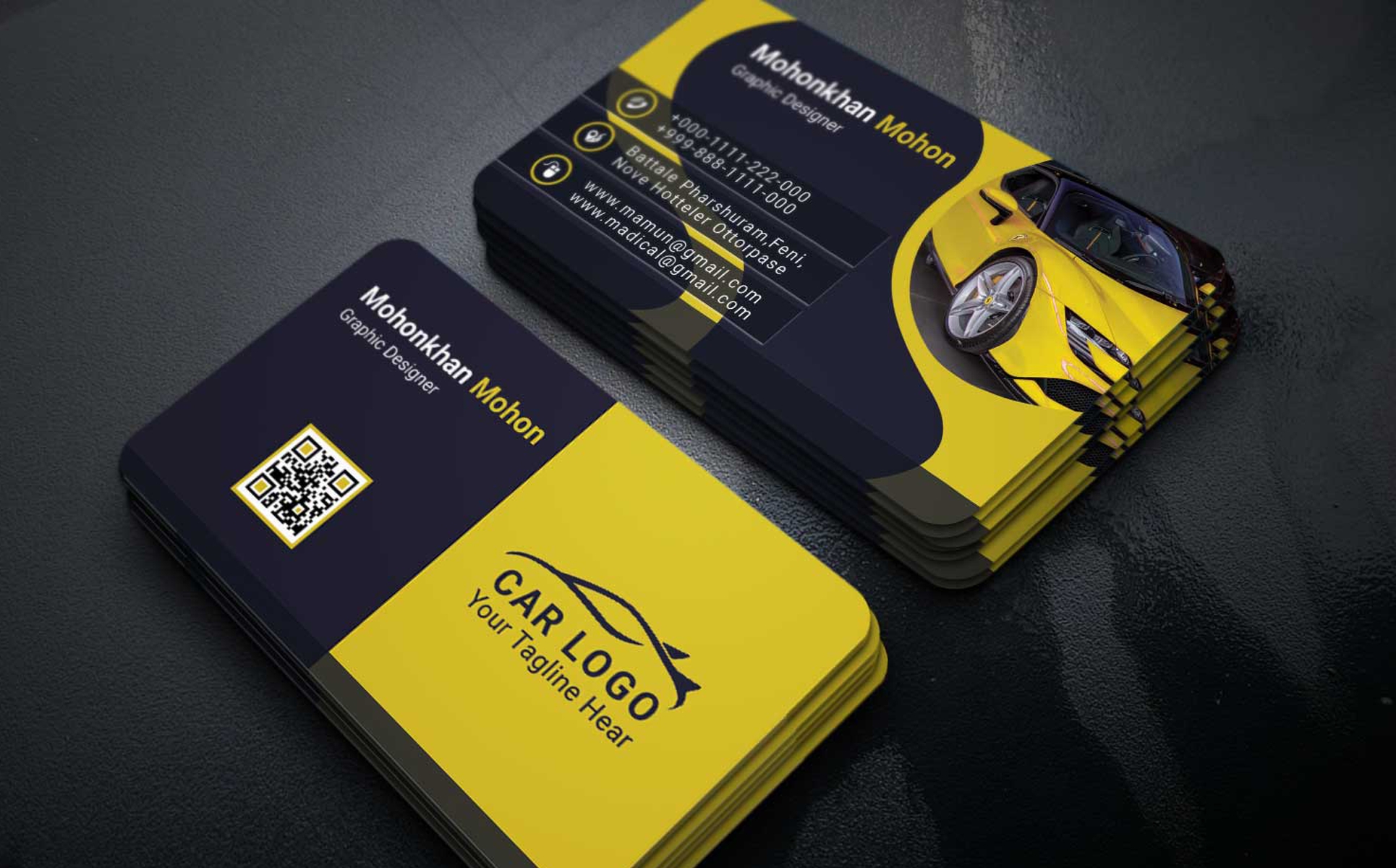 Car Business Card Corporate Identity Template Throughout Automotive Business Card Templates