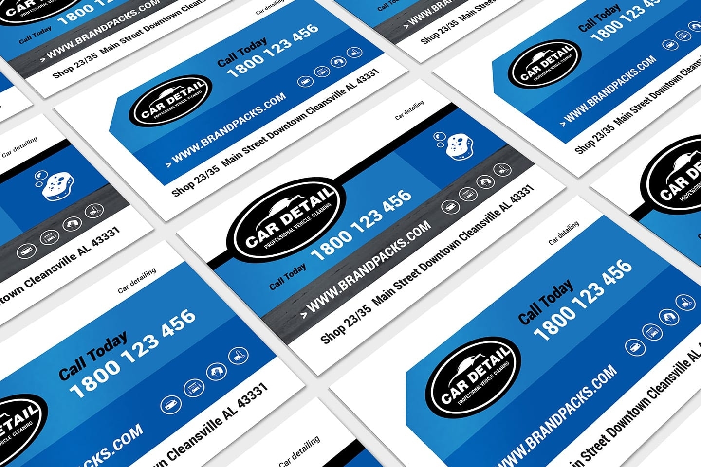 Car Detailing Business Card Template - Psd, Ai & Vector - Brandpacks Intended For Automotive Business Card Templates
