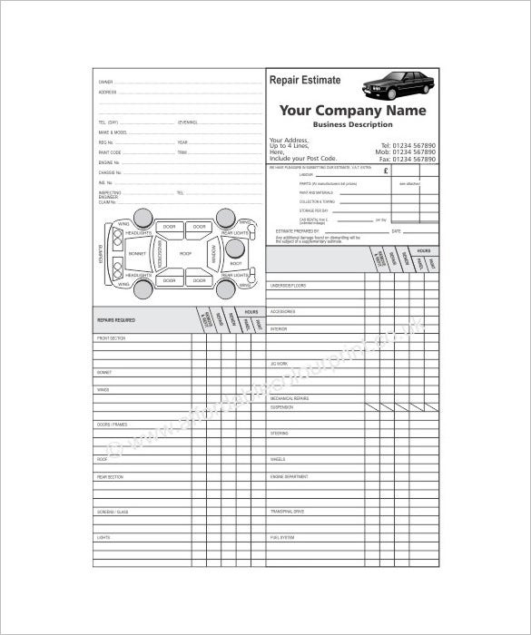 Car Workshop Job Card Template Regarding Maintenance Job Card Template