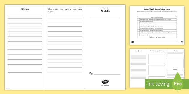 Cbca Book Week 2017 Storybook World Travel Brochure Activity Intended For Travel Brochure Template Ks2