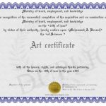Certificate Art – Certificates Templates Free In Free Art Certificate Templates