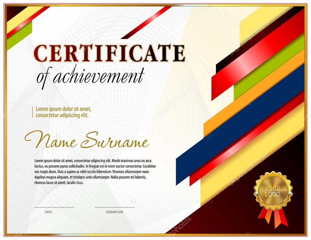 Certificate Blank Template — Stock Vector © Tedgun #146735971 Throughout Blank Certificate Templates Free Download