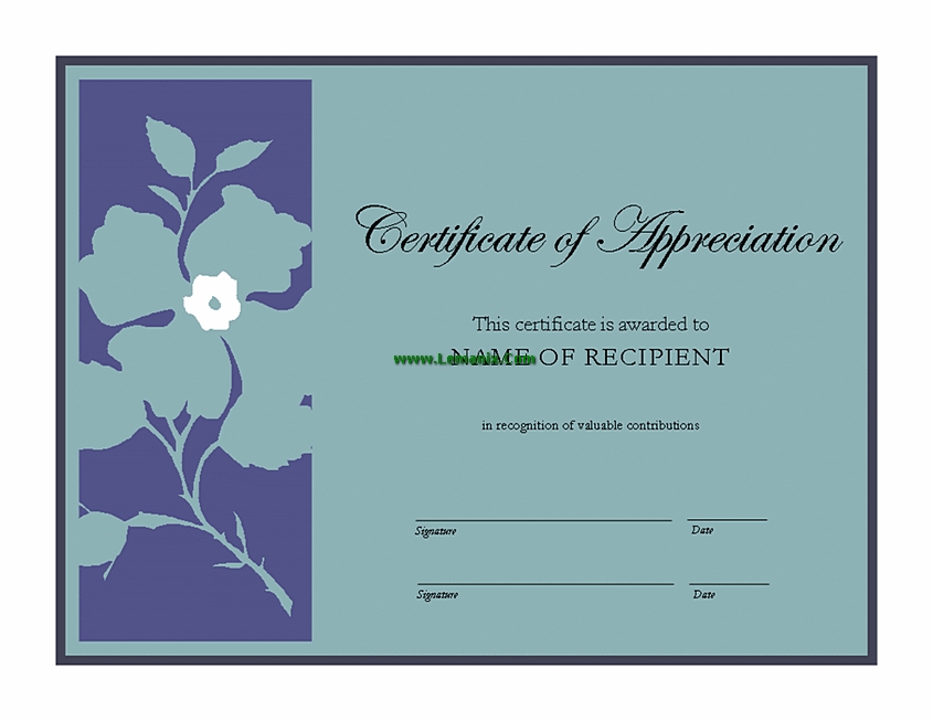 Certificate Of Appreciation Microsoft Publisher Templates For Publisher With Word 2013 Certificate Template