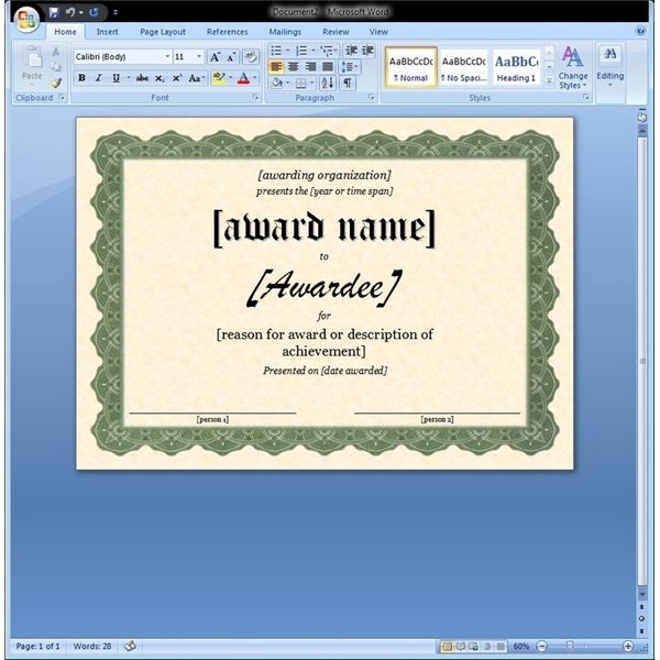 Certificate Of Appreciation Template In Word Throughout Template For Certificate Of Appreciation In Microsoft Word