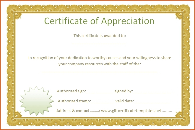 Certificate Of Appreciation Template Word Doc – Planner Template Free Inside Template For Certificate Of Appreciation In Microsoft Word