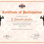 Certificate Of Basketball Participation Design Template In Psd, Word Within Certificate Of Participation Template Word