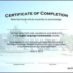 Certificate Of Completion Template Construction – Sample Templates In Construction Certificate Of Completion Template