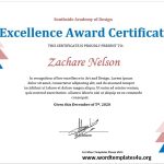 Certificate Of Excellence Templates – Word Templates With Certificate Of Excellence Template Free Download