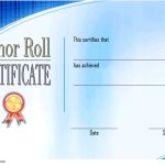 Certificate Of Honor Roll Free Templates [2019 Best Designs] Within Honor Roll Certificate Template