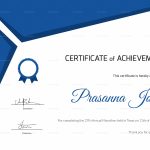 Certificate Of Marathon Achievement Design Template In Psd, Word Intended For Word Certificate Of Achievement Template