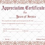 Certificate Of Years Of Service Template – Free 14+ Certificate Of Regarding Certificate For Years Of Service Template