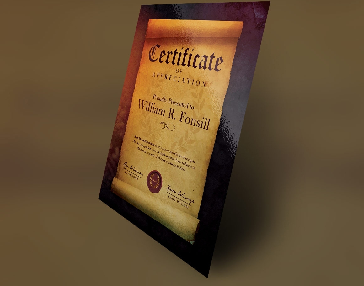 Certificate Scroll Template | Best Creative Template Design Pertaining To Certificate Scroll Template