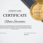 Certificate Template Background. Award Diploma Design Blank. Vector Inside Award Certificate Design Template