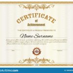 Certificate Template, Diploma Award Border Frames Stock Vector throughout Award Certificate Border Template