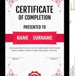Certificate Template,Diploma,Letter Size ,Vector Stock Vector in Certificate Template Size