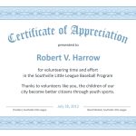 Certificate Templates For Formal Certificate Of Appreciation Template