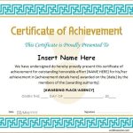 Certificates Of Achievement For Word | Professional Certificate Templates Inside Word Template Certificate Of Achievement