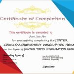 Certificates Of Completion Templates For Microsoft Word | Microsoft for Certificate Template For Project Completion