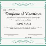 Certificates Of Excellence For Ms Word | Professional Certificate Templates With Regard To Professional Certificate Templates For Word
